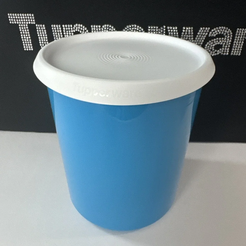 Tupperware One Touch Canister Container 3L / 12.5 cup (C) Blue With White Seal